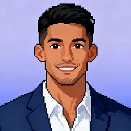 Pixel-art portrait of Ashish Goyal