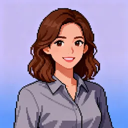 Pixel-art portrait of Patricia Laferte