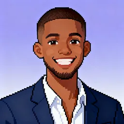 Pixel-art portrait of Yanick Gagui